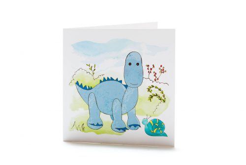 Best Years New Baby Card – Sweet Baby Blue Diplodocus