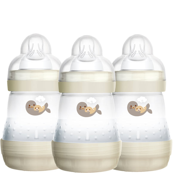 MAM Easy Start Baby Bottle 3-Pack 160ml Cream 0+m
