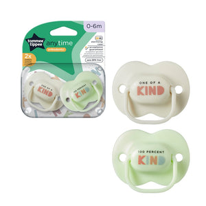 Tommee Tippee Anytime Soother 2-Pack 0-6m Green
