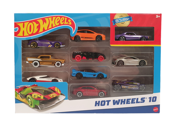Hot Wheels 10-Pack Cars Play Set