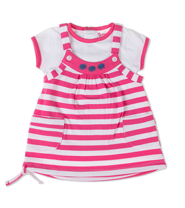 Babybol Striped Dress And Top Set (6-18mths)