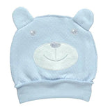 Bebetto Baby Hat with Ears Cute Bear Blue 2Pk (0-3mnths)