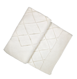 Bebetto Cotton Knitted Pointelle Baby Blanket Cream