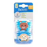 Dr Brown's PreVent Animal Soother 2-Pack Blue 6-18m