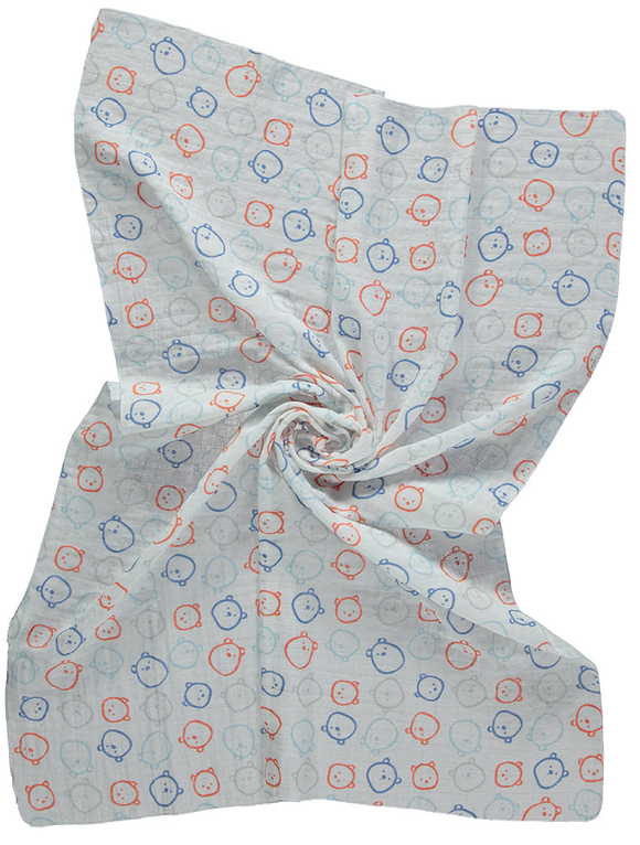 Bebetto Cotton Muslin Blanket Cute Faces