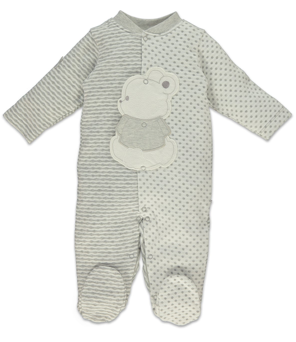 Bebetto Little Mouse Grey Sleepsuit (0-9mths)