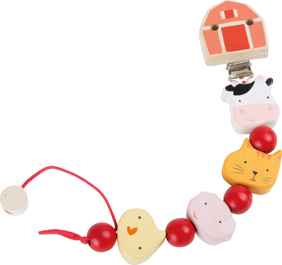 Small Foot Wooden Soother Clip Farm