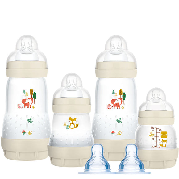 MAM Colours of Nature Baby's First Bottle Set Cream