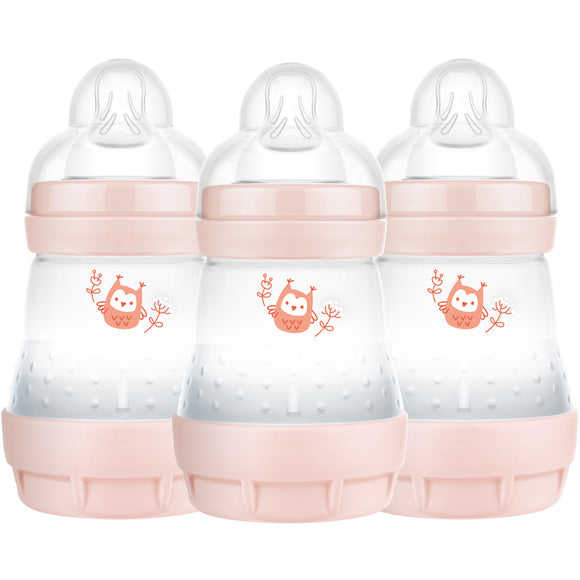 MAM Easy Start Baby Bottle 3-Pack 160ml Pink 0+m