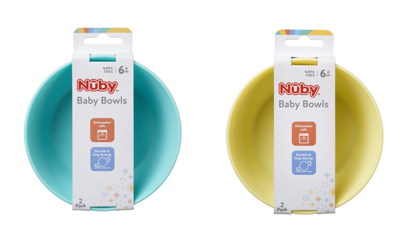 Nuby Bright Bowls 2Pk