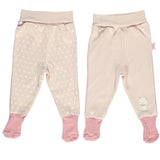 Bebetto Baby Girl Footed Leggings Kitten 2-Pack (0-9mths)