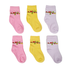 Little Team Cotton Rich Seamless Socks 6Pk Sleeping Bear (1-10yrs)