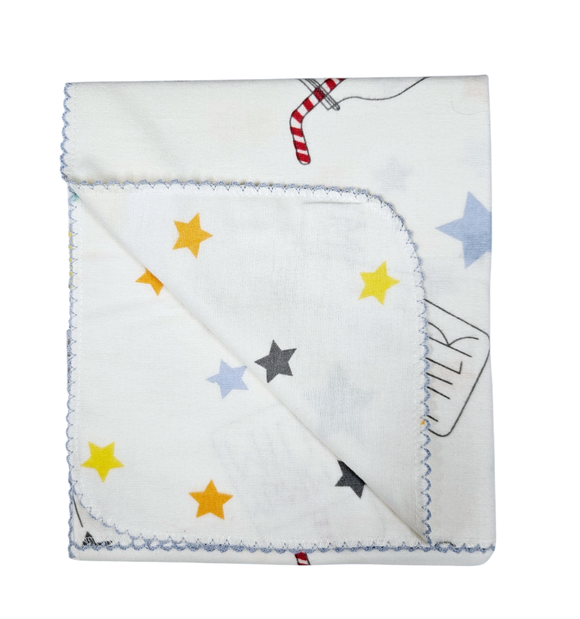 Bebetto Cotton Flannel Blanket Double Sided Stars