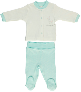 Bebetto Top And Leggings Set Stork 2-Piece (0-9mths)