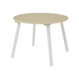 Liberty House Toys Kids White and Pine Round Table and Two Chairs Set