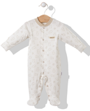 Bebetto Cotton Sleepsuit Beige (0-6mths)