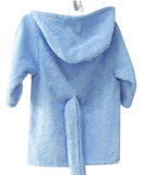 Bath Towelling Robe Hooded With Embroidery Blue (2yrs)