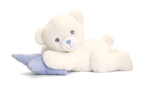 Keel Toys Keeleco Bear on Pillow Soft Toy Blue 25cm