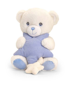 Keel Toys Keeleco Bear with Star Musical Soft Toy Blue 20cm