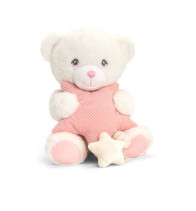 Keel Toys Keeleco Bear with Star Musical Soft Toy 20cm