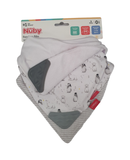 Nuby 3-Pack Bibs - 2 Teether Bibs & 1 Bandana Bib