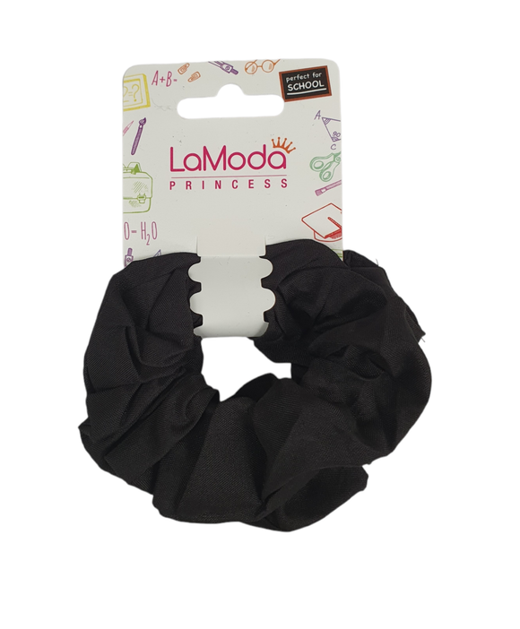LaModa Princess Back to School Scrunchie Set Black 2Pk