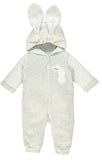 Bebetto Grey Bunny Pramsuit (6-18mths)