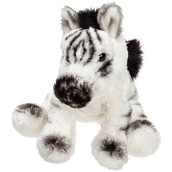 Suki Small Sitting Zebra Soft Toy 14cm