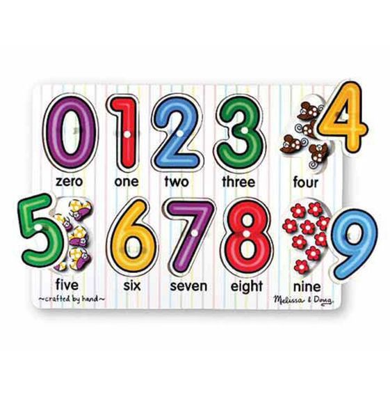 Melissa and Doug Numbers Peg Wooden Puzzle
