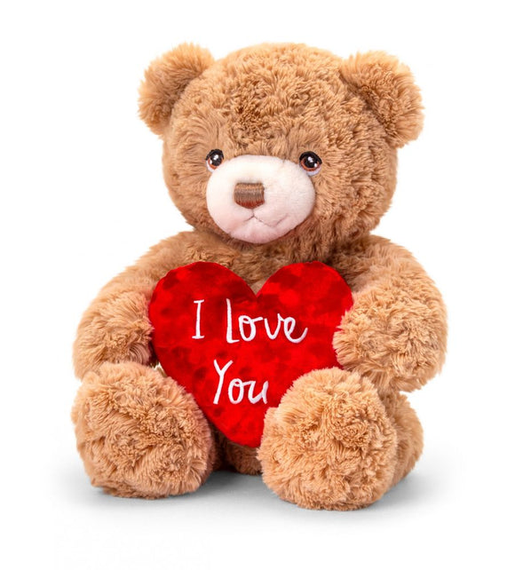 Keel Toys Keeleco Honey Bramble Bear With Heart 30cm