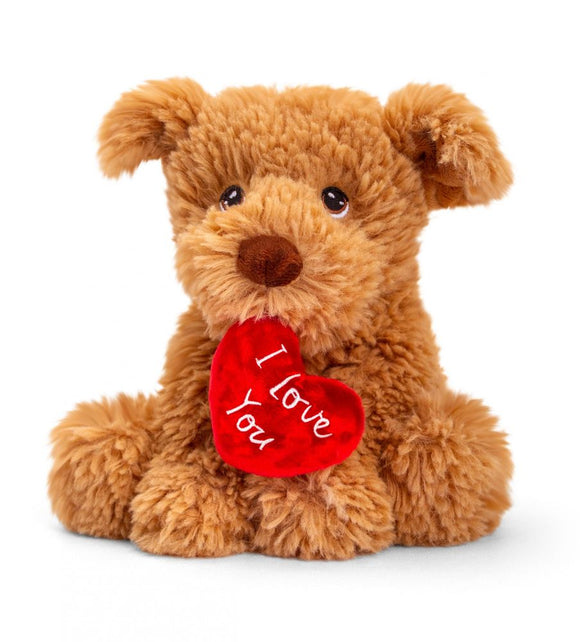 Keel Toys Keeleco Puppy With Heart 18cm