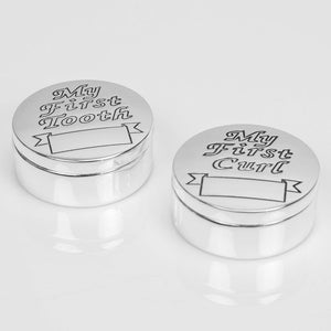 Juliana Silver Plated First Tooth & First Curl Boxes