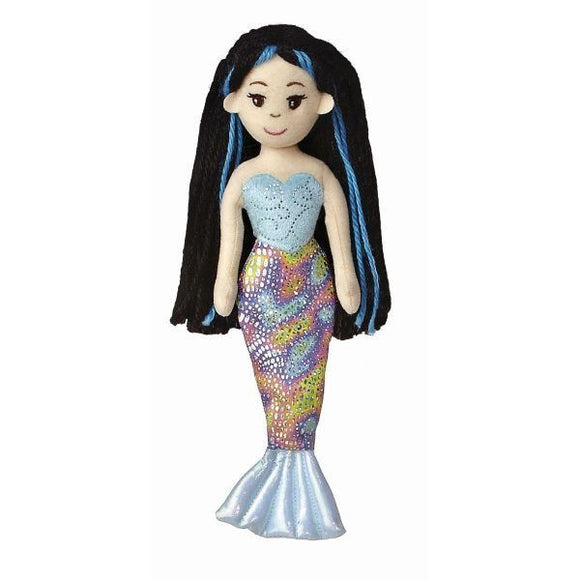 Aurora Sea Sparkles Mermaid Aqua Soft Doll 10In