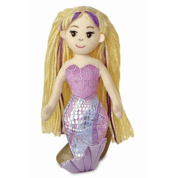 Aurora Sea Sparkles Mermaid Serena Soft Doll 10In