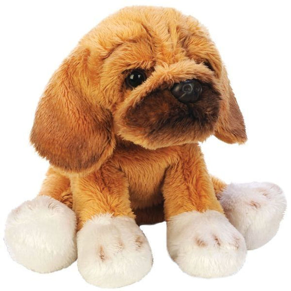 Suki Small Sitting Dog Puggle Soft Toy 14cm