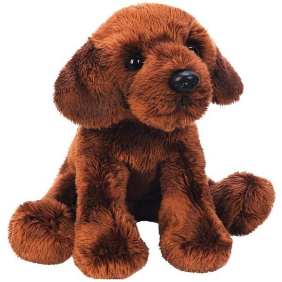 Suki Small Sitting Dog Chocolate Labrador Soft Toy 14cm