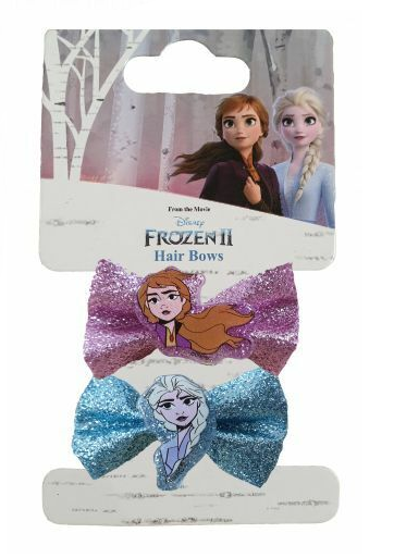 Girls Clips Frozen II Elsa and Anna 2Pk