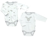 Bebetto Long Sleeve Bodysuits Reindeer 2-Pack (0-12mths)