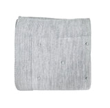 Knitted Baby Blanket Popcorn Pattern Grey