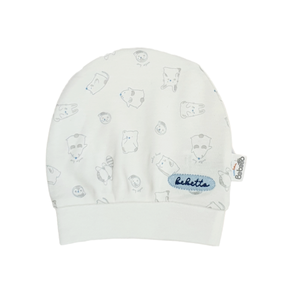 Bebetto Newborn Baby Hat Blue (0-3mths)