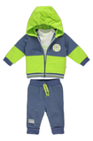Bebetto Hoodie, Joggers and Top Set Blue/Green (6mths-3yrs)