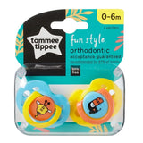 Tommee Tippee Closer To Nature Fun Air Soother 2Pk 0-6mths