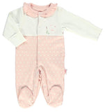 Bebetto Cotton Sleepsuit Pink Kitten (0-6mths)
