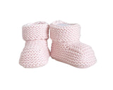 Bebetto Baby Knitted Booties Pink Boxed