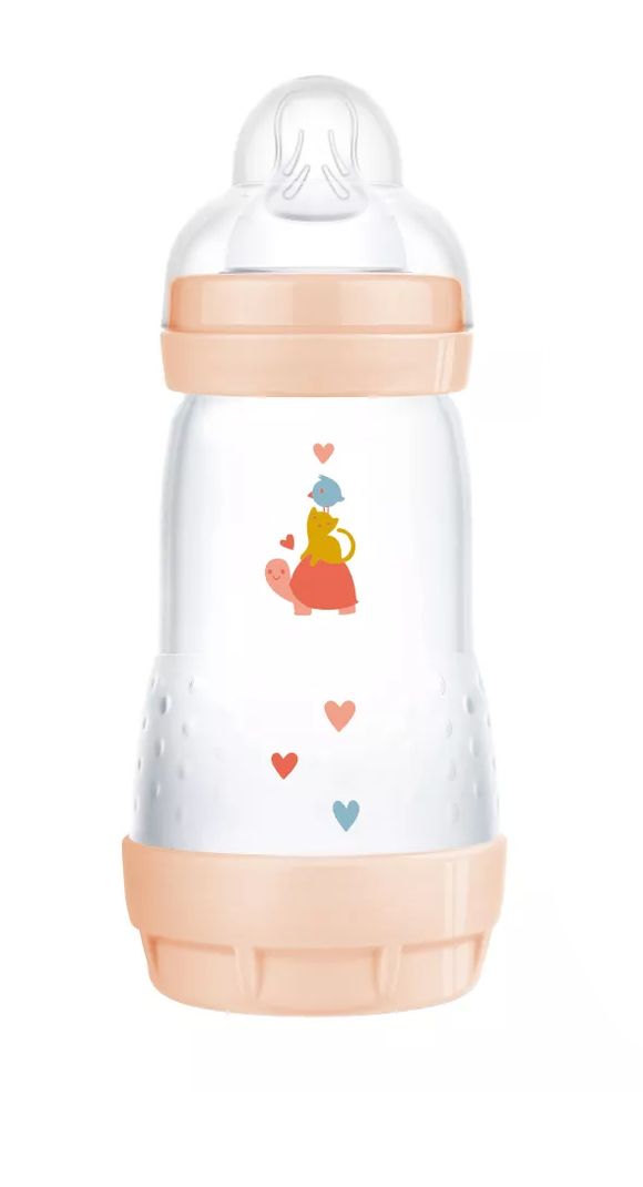 MAM Easy Start Baby Bottle 260ml Single Pack Pink 2+m