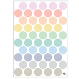 Tresxics Regular Dots Wall Stickers Pastel Colours
