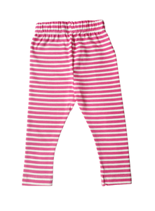 Minoti Girls Leggings Pink Striped (9mths-3yrs)