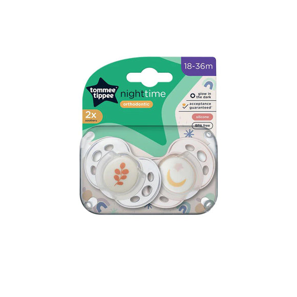 Tommee Tippee Night Time Soother 2-Pack 18-36m