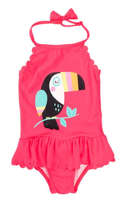 Minoti Girls Swimsuit Toucan (12mths-3yrs)