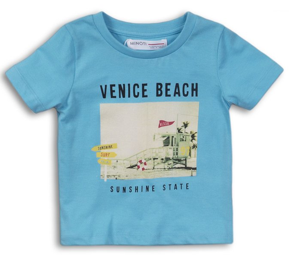 Minoti Boys T-shirt Blue (9mths-3yrs)